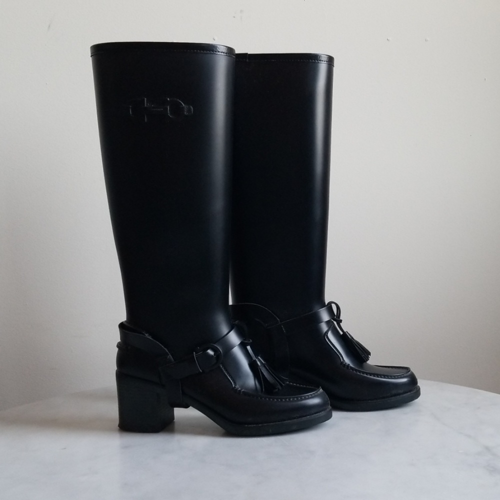 Salvatore Ferragamo Claro Knee High Rain Boot